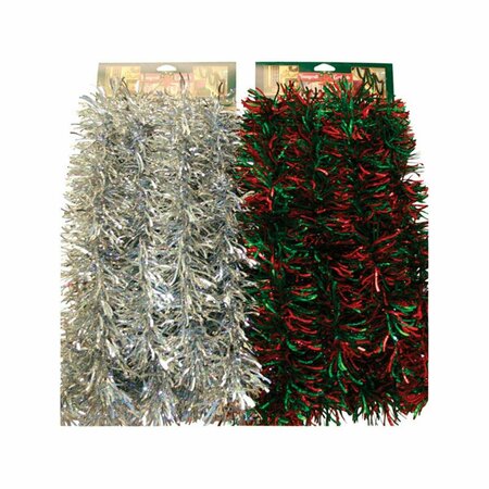 OMG PVC Multi Color Wave Tinsel Garland, 6PK OM2737020